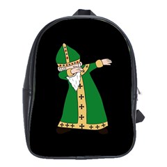  St  Patrick  Dabbing School Bag (large) by Valentinaart