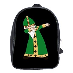  St  Patrick  Dabbing School Bag (xl) by Valentinaart