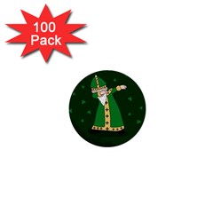  St  Patrick  Dabbing 1  Mini Buttons (100 Pack)  by Valentinaart