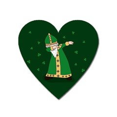  St  Patrick  Dabbing Heart Magnet by Valentinaart