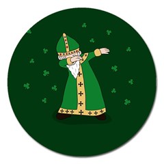  St  Patrick  Dabbing Magnet 5  (round) by Valentinaart