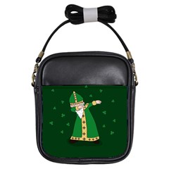  St  Patrick  Dabbing Girls Sling Bags by Valentinaart