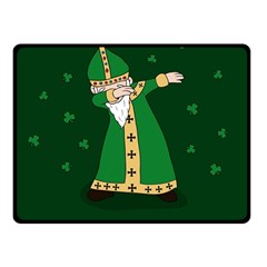  St  Patrick  Dabbing Fleece Blanket (small) by Valentinaart