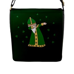  St  Patrick  Dabbing Flap Messenger Bag (l)  by Valentinaart