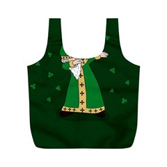  St  Patrick  Dabbing Full Print Recycle Bags (m)  by Valentinaart