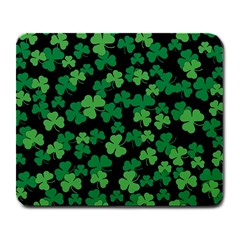 St  Patricks Day Clover Pattern Large Mousepads by Valentinaart