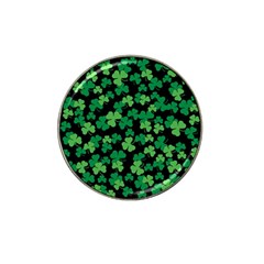 St  Patricks Day Clover Pattern Hat Clip Ball Marker by Valentinaart