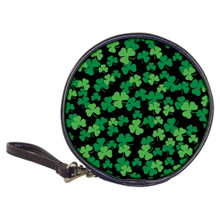 St. Patricks day clover pattern Classic 20-CD Wallets