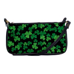 St  Patricks Day Clover Pattern Shoulder Clutch Bags