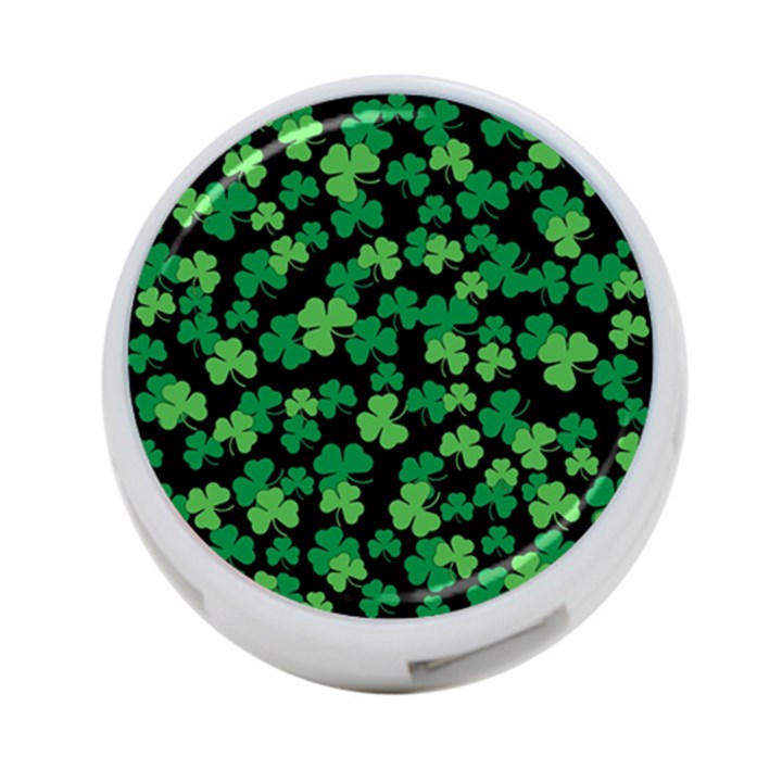 St. Patricks day clover pattern 4-Port USB Hub (Two Sides) 