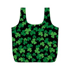 St  Patricks Day Clover Pattern Full Print Recycle Bags (m)  by Valentinaart