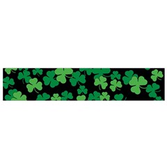 St  Patricks Day Clover Pattern Small Flano Scarf by Valentinaart