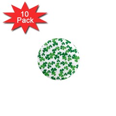 St  Patricks Day Clover Pattern 1  Mini Magnet (10 Pack)  by Valentinaart