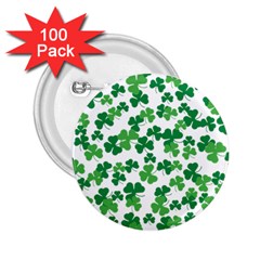 St  Patricks Day Clover Pattern 2 25  Buttons (100 Pack)  by Valentinaart