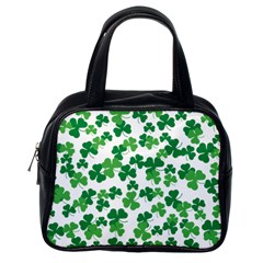 St  Patricks Day Clover Pattern Classic Handbags (one Side) by Valentinaart