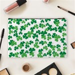 St. Patricks day clover pattern Cosmetic Bag (Large)  Back