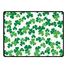 St  Patricks Day Clover Pattern Fleece Blanket (small) by Valentinaart