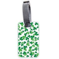 St  Patricks Day Clover Pattern Luggage Tags (two Sides)