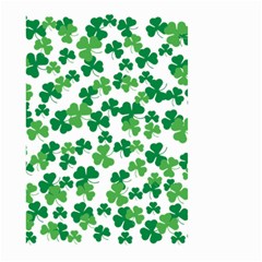 St  Patricks Day Clover Pattern Large Garden Flag (two Sides) by Valentinaart