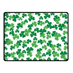 St  Patricks Day Clover Pattern Double Sided Fleece Blanket (small)  by Valentinaart