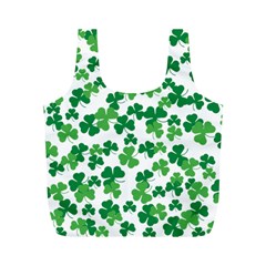 St  Patricks Day Clover Pattern Full Print Recycle Bags (m)  by Valentinaart