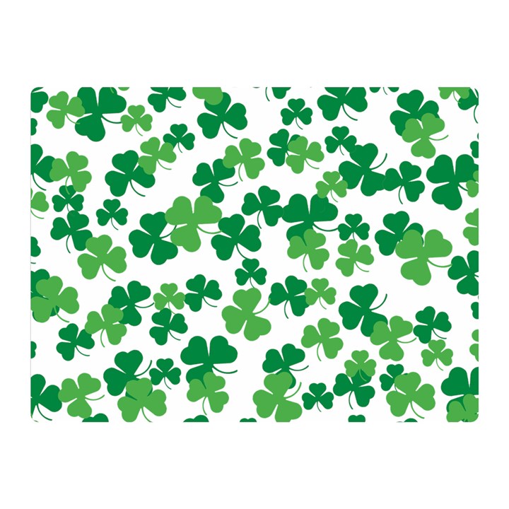 St. Patricks day clover pattern Double Sided Flano Blanket (Mini) 