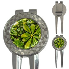 Top View Leaves 3-in-1 Golf Divots by dflcprints