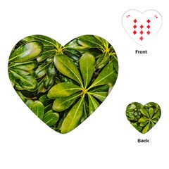 Top View Leaves Playing Cards (heart) 