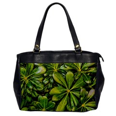 Top View Leaves Office Handbags by dflcprints