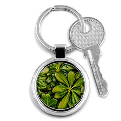 Top View Leaves Key Chains (round)  by dflcprints