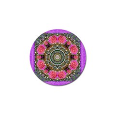 Roses In A Color Cascade Of Freedom And Peace Golf Ball Marker (10 Pack) by pepitasart