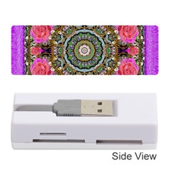 Roses In A Color Cascade Of Freedom And Peace Memory Card Reader (stick) 