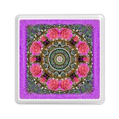 Roses In A Color Cascade Of Freedom And Peace Memory Card Reader (square)  by pepitasart