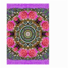 Roses In A Color Cascade Of Freedom And Peace Small Garden Flag (two Sides) by pepitasart