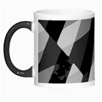 Black And White Grunge Striped Pattern Morph Mugs Left