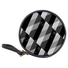 Black And White Grunge Striped Pattern Classic 20-CD Wallets