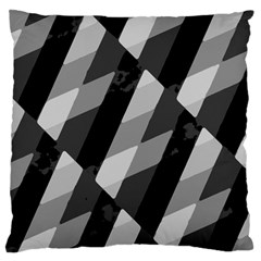 Black And White Grunge Striped Pattern Standard Flano Cushion Case (One Side)