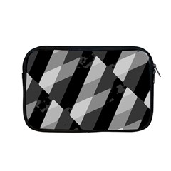 Black And White Grunge Striped Pattern Apple Macbook Pro 13  Zipper Case by dflcprints