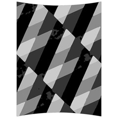 Black And White Grunge Striped Pattern Back Support Cushion