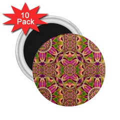 Jungle Flowers In Paradise  Lovely Chic Colors 2 25  Magnets (10 Pack)  by pepitasart