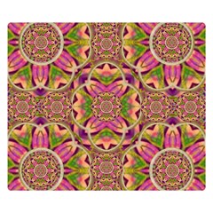 Jungle Flowers In Paradise  Lovely Chic Colors Double Sided Flano Blanket (small)  by pepitasart