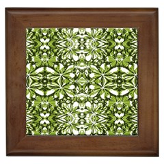 Stylized Nature Print Pattern Framed Tiles by dflcprints