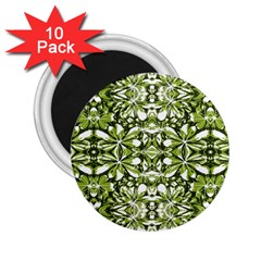 Stylized Nature Print Pattern 2 25  Magnets (10 Pack)  by dflcprints