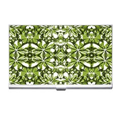 Stylized Nature Print Pattern Business Card Holders by dflcprints