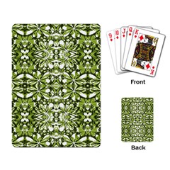 Stylized Nature Print Pattern Playing Card by dflcprints