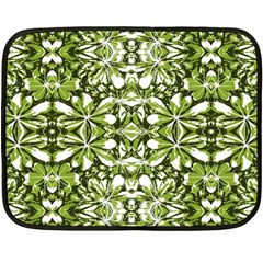 Stylized Nature Print Pattern Fleece Blanket (mini) by dflcprints