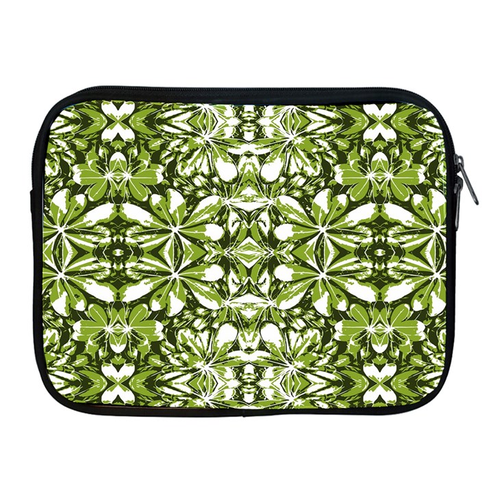 Stylized Nature Print Pattern Apple iPad 2/3/4 Zipper Cases