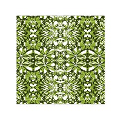 Stylized Nature Print Pattern Small Satin Scarf (square) by dflcprints