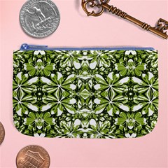 Stylized Nature Print Pattern Large Coin Purse by dflcprints