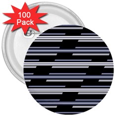 Skewed Stripes Pattern Design 3  Buttons (100 Pack)  by dflcprints